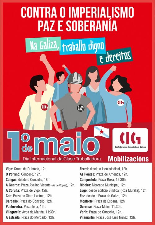 Manifestación 1º de Maio