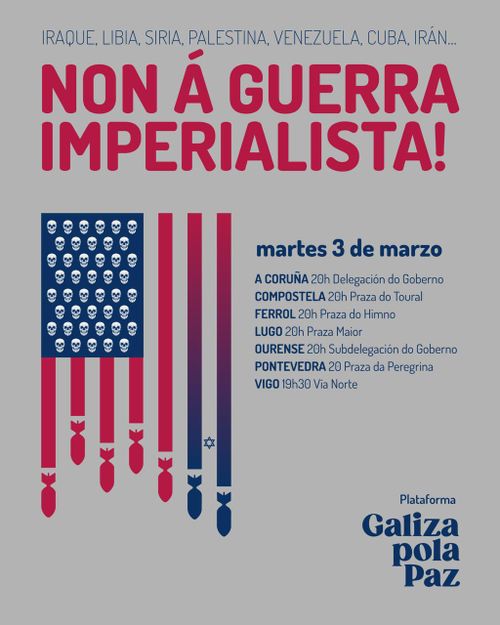 Concentración contra a guerra imperialista
