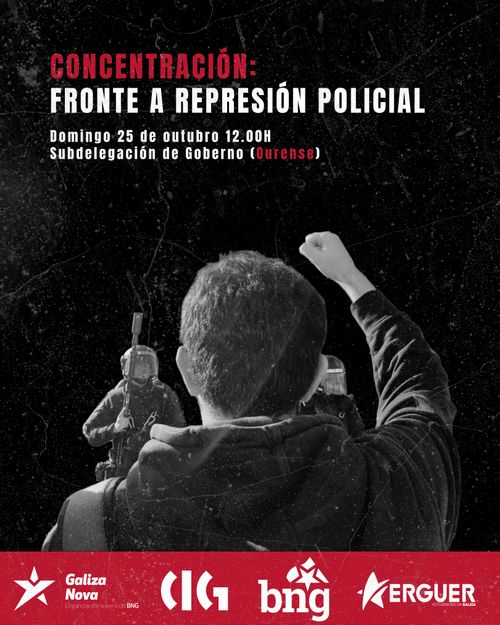 Concentración: Fronte a represión policial
